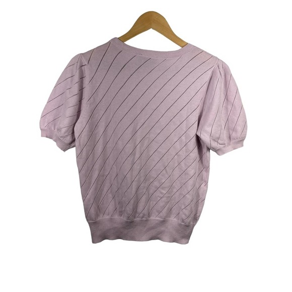 Modcloth Light Pink Striped Blouse - Picture 3 of 8